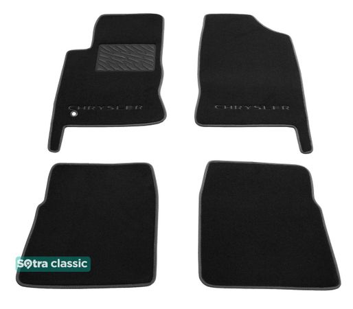 Двошарові килимки Sotra Classic Black для Chrysler PT Cruiser (mkI) 2001-2010 - Фото 1