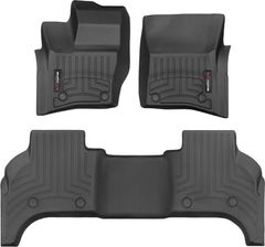 Коврики WeatherTech Black для Land Rover Defender (mkII)(5 door)(5 seats)(1-2 row) 2020→