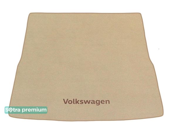Двошарові килимки Sotra Premium Beige для Volkswagen Passat (B6-B7)(універсал)(багажник) 2005-2014 - Фото 1
