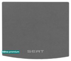 Двошарові килимки Sotra Premium Grey для Seat Ateca (mkI)(без дворівневої підлоги)(верхній)(багажник) 2016→