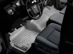 Коврики WeatherTech Grey для Ford F-150 (mkXII)(extended cab)(no 4x4 shifter)(1 row - 1pc.)(no console)(with air vents to 2 row)(2 fixing posts) 2010-2014 - Фото 2