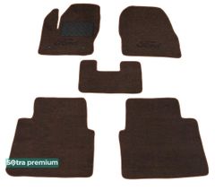 Двошарові килимки Sotra Premium Chocolate для Ford Tourneo Connect (mkII)(1-2 ряд) 2013-2023