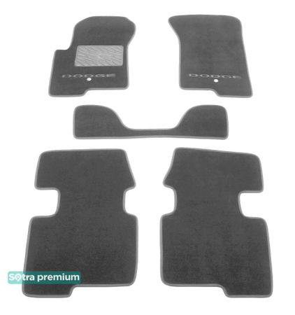 Двошарові килимки Sotra Premium Grey для Dodge Caliber (mkI) 2007-2012 - Фото 1