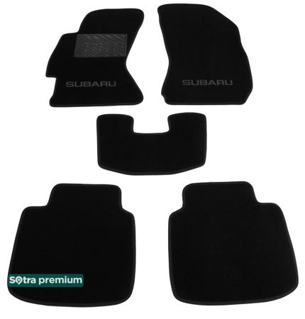 Двухслойные коврики Sotra Premium Black для Subaru Legacy (mkVI) / Outback (mkV) 2014-2019 - Фото 1