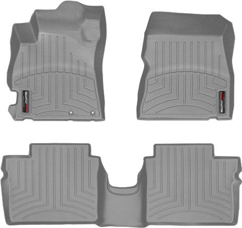 Коврики Weathertech Grey для Nissan Note (E12) / Sunny (N17)(trunk lever on driver floor side)(small centre console) 2012-2020 - Фото 1