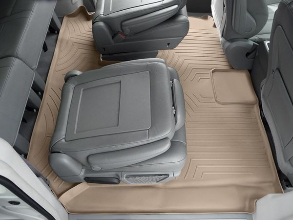 Коврики Weathertech Beige для Dodge / Chrysler Grand Caravan (mkV); Lancia Voyager (mkI)(1-2-3 row)(2 row bucket Stow & Go seats) 2008-2011 - Фото 3