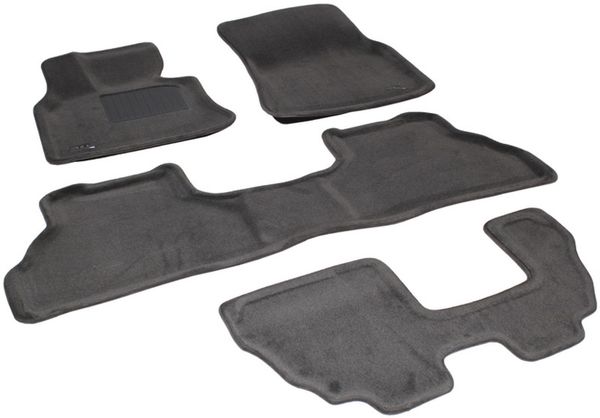 Тришарові килимки Sotra 3D Premium 12mm Grey для BMW X5 (E70)(1-2-3 ряд) 2007-2014 - Фото 1