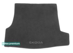 Двошарові килимки Sotra Premium Grey для Skoda Superb (mkI)(B5)(багажник) 2001-2008