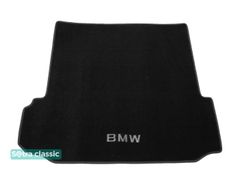 Двухслойные коврики Sotra Classic Black для BMW X5 (F15; F85)(частичное перекрытие полозьев)(багажник) 2014-2018