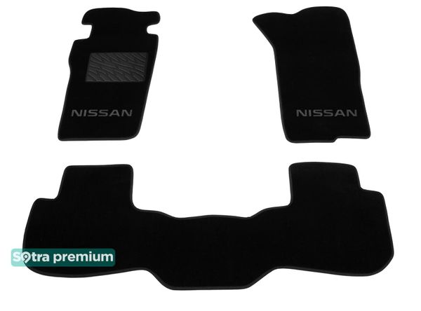 Двошарові килимки Sotra Premium Black для Nissan Patrol (mkIV)(Y60)(3-дв.) 1990-1997 - Фото 1