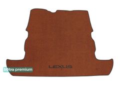 Двухслойные коврики Sotra Premium Terracotta для Lexus LX (mkIII)(J200)(7 мест)(багажник) 2007-2016