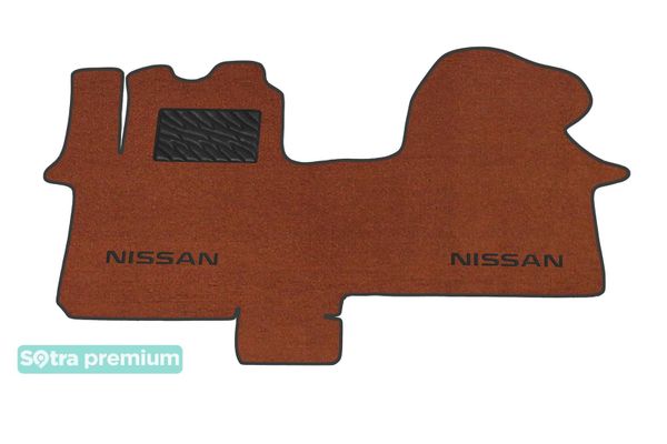 Двошарові килимки Sotra Premium Terracotta для Nissan Primastar (mkI)(1 ряд - 3 місця)(1 ряд) 2001-2014 - Фото 1