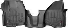 Коврики Weathertech Black для Ford Super Duty (extended & double cab)(mkIII)(no 4x4 shifter)(raised dead pedal)(1 pc.)(1 row) 2012-2016 automatic