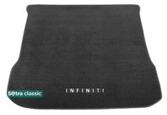 Двошарові килимки Sotra Classic Grey для Infiniti QX60 (mkI)(складений 3 ряд)(багажник) 2013-2020 - Фото 1