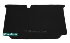 Двухслойные коврики Sotra Classic Black для Volkswagen Polo (mkV)(хетчбэк)(багажник) 2009-2017