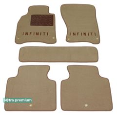 Двухслойные коврики Sotra Premium Beige для Infiniti Q70 (mkI) / M (mkIV) 2011-2019