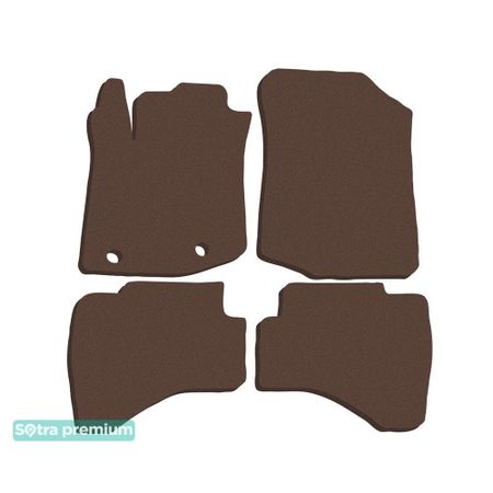 Двошарові килимки Sotra Premium Chocolate для Citroen C1 (mkII) 2014-2022 - Фото 1