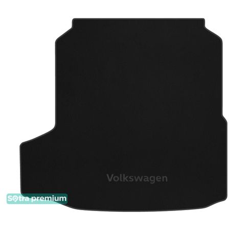Двошарові килимки Sotra Premium Black для Volkswagen Arteon (mkI)(універсал)(багажник) 2020→ - Фото 1