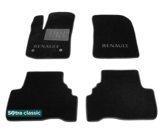 Двухслойные коврики Sotra Custom Classic Black для Renault Lodgy (mkI) 2012-2021 - Фото 1