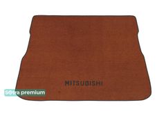 Двухслойные коврики Sotra Premium Terracotta для Mitsubishi Grandis (mkI)(сложенный 3 ряд)(багажник) 2003-2011