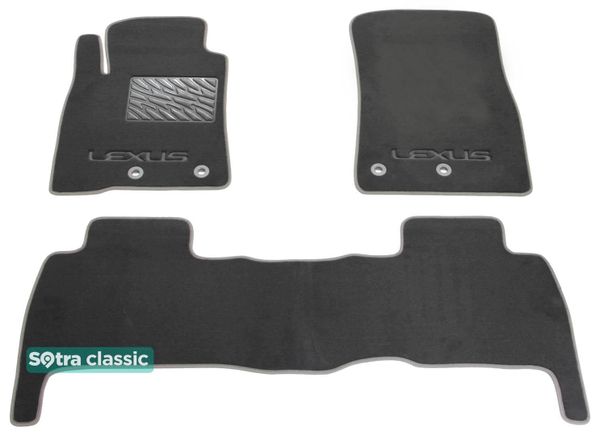 Двошарові килимки Sotra Classic Grey для Lexus LX (mkIII)(J200)(1-2 ряд) 2012-2016 - Фото 1