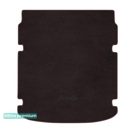 Двошарові килимки Sotra Premium Chocolate для Audi A6/S6 (mkV)(C8)(седан)(з вирізами)(багажник) 2018→ - Фото 1