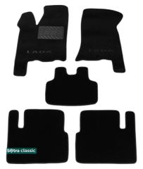 Двухслойные коврики Sotra Classic Black для Лада 110 (2110 / 2111 / 2112) 1995-2014