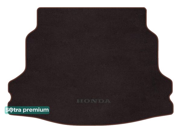 Двошарові килимки Sotra Premium Chocolate для Honda Civic (mkX)(хетчбек)(без запаски)(багажник) 2015-2021 - Фото 1