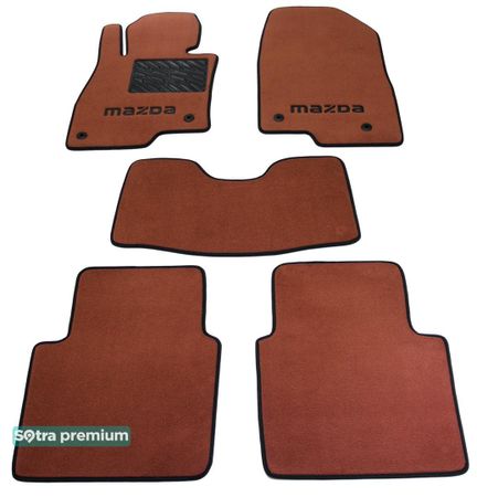 Двошарові килимки Sotra Premium Terracotta для Mazda 6 (mkIII)(седан) 2012→ - Фото 1