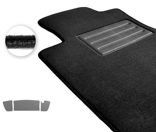 Двошарові килимки Optimal для Tesla Model S (mkI)(нижний)(багажник) 2016→ - Фото 1