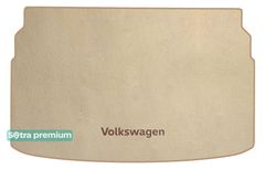 Двухслойные коврики Sotra Premium Beige для Volkswagen T-Cross (mkI)(нижний уровень)(багажник) 2019→
