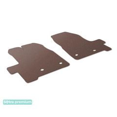 Двошарові килимки Sotra Premium Chocolate для Ford Transit Custom (mkI)(вантажний або комбі)(1 ряд) 2012-2017