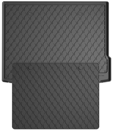 Гумовий килимок у багажник Gledring для Hyundai Kona (mkII)(не електро) 2023→ (верхній рівень)(багажник із захистом) - Фото 1