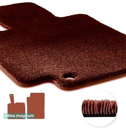 Двошарові килимки Sotra Magnum Red для Smart ForTwo (mkII)(W451)(з кліпсами) 2007-2014 - Фото 1