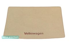 Двухслойные коврики Sotra Premium Beige для Volkswagen Golf (mkV-mkVI)(Plus)(багажник) 2004-2014