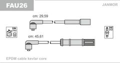 Дроти запалювання Janmor FAU26 для Fiat Albea 1.2 (178 C4.066 / 188 A4.000) / Doblo 1.2 (23 A5.000)