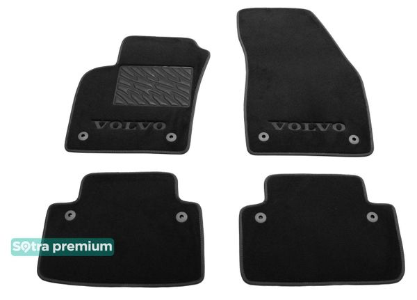 Двошарові килимки Sotra Premium Black для Volvo C30 (mkI) 2006-2013 - Фото 1