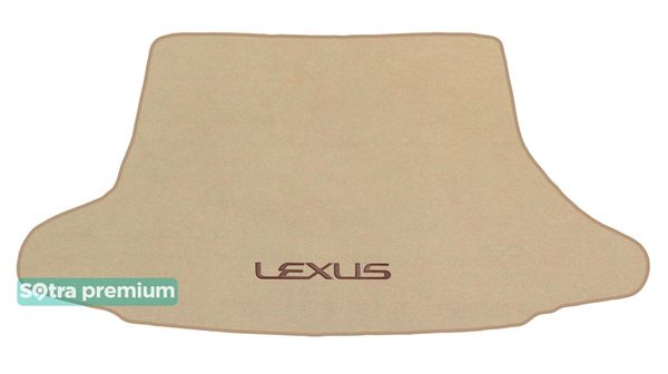Двошарові килимки Sotra Premium Beige для Lexus CT (mkI)(багажник) 2011-2022 - Фото 1