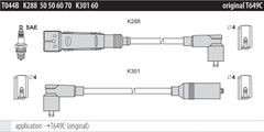 Дроти запалювання Tesla T044B для Volkswagen Golf / Passat / Transporter (1.0 / 1.3 / 1.8 / 1.9 / 2.1) (HZ; 2G; MH; NZ; GX; RP; GU; EP; EU; DF; DG) - Фото 2