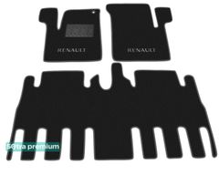 Двухслойные коврики Sotra Premium Black для Renault Espace (mkIII)(1-2 ряд) 1996-2002