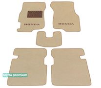 Двошарові килимки Sotra Premium Beige для Honda Civic (mkVI) 1995-2001 - Фото 1