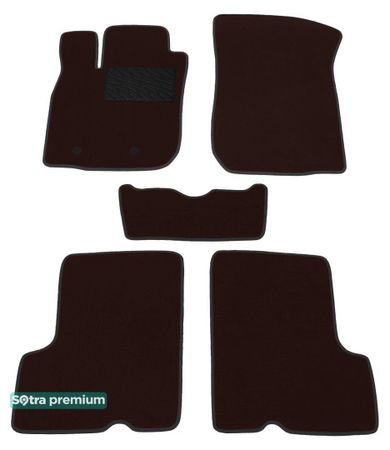 Двошарові килимки Sotra Premium Chocolate для Dacia Duster (mkI) 2010-2014 - Фото 1