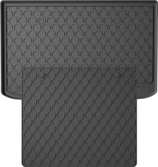 Гумовий килимок у багажник Gledring для Renault Captur (mkII) 2019→ (з дворівневою підлогою)(верхній рівень)(багажник із захистом)