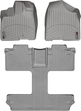 Коврики Weathertech Grey для Toyota Sienna (mkIII)(1-2-3 row)(7 seats) 2010-2012 - Фото 1