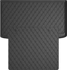Резиновые коврики в багажник Gledring для Ford B-Max (mkI) 2012-2017 (багажник с защитой)