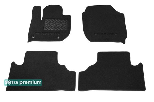 Двошарові килимки Sotra Premium Black для Honda M-NV (mkI)(електро) 2020→ - Фото 1