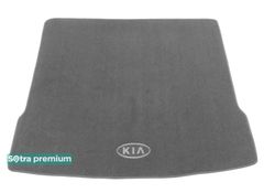 Двошарові килимки Sotra Premium Grey для Kia Mohave (mkI)(складений 3 ряд)(багажник) 2008-2019
