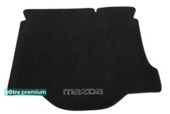 Двошарові килимки Sotra Premium Black для Mazda 3 (mkI)(седан)(багажник) 2003-2009