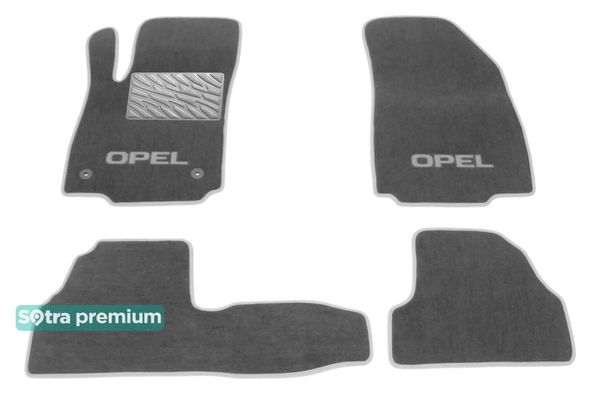 Двошарові килимки Sotra Premium Grey для Opel Mokka (mkI) 2013-2019 - Фото 1
