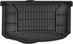 Гумовий килимок у багажник Frogum Pro-Line для Kia Soul (mkI) 2008-2013 (без органайзера)(нижній рівень)(багажник)